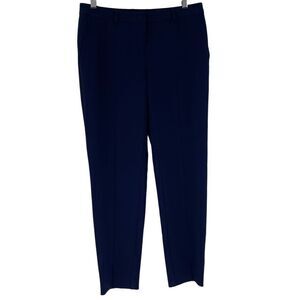St. John Tapered Ankle Pants Business Career Office Casual Navy Blue Women 4‎